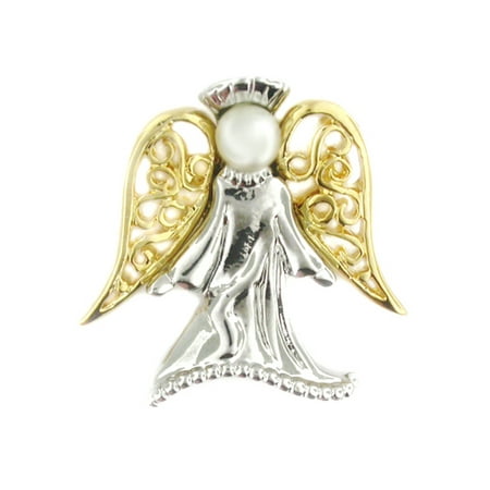 - Angel with Pearl Religious Spiritual Jewelry Brooch Style Lapel Pin 1