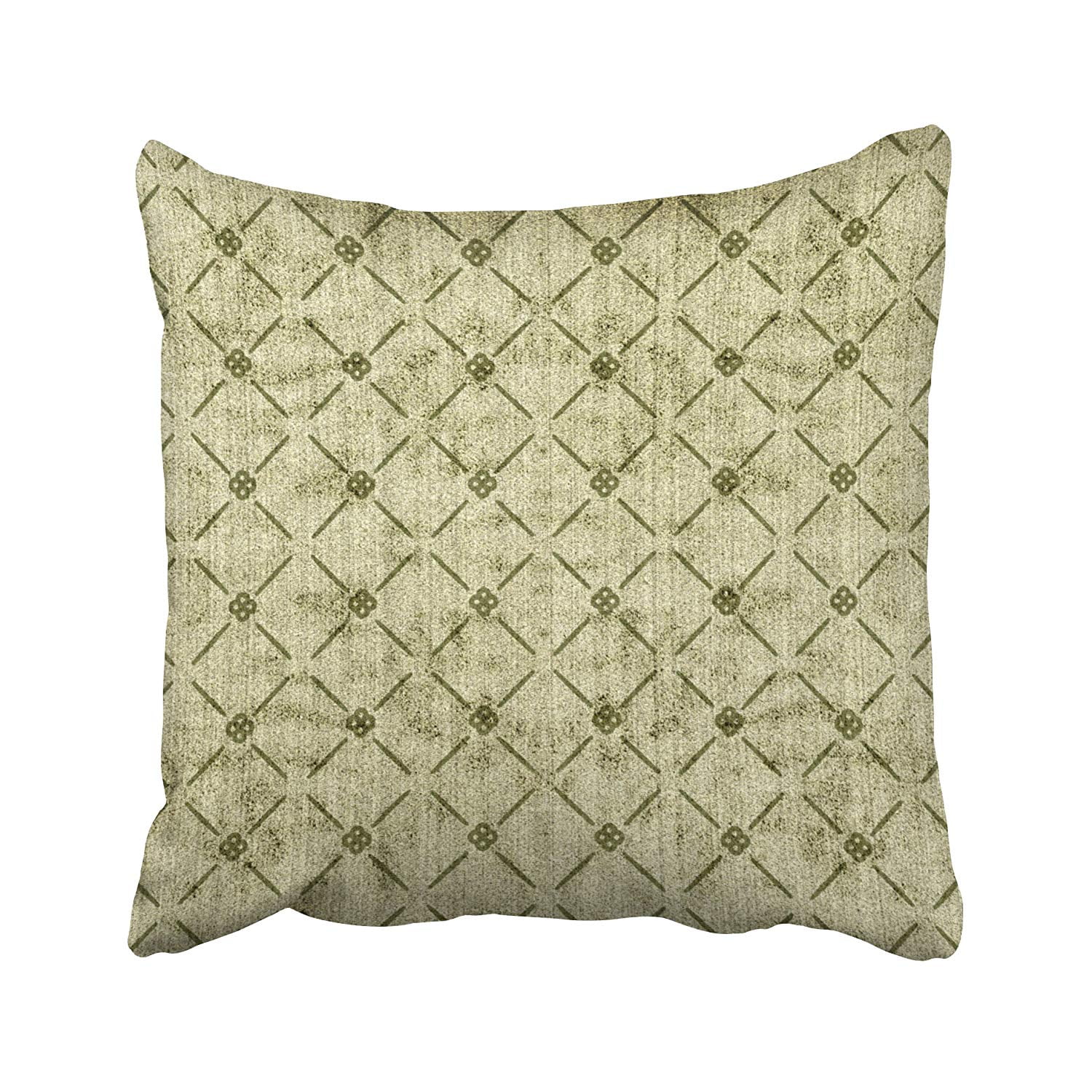 BPBOP Contrasting Sage Green Diamond Pattern Faux Terryc Decorative