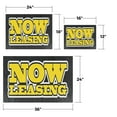 thumbnail image 3 of Now Leasing Vinyl Decal 2 Pack of 12 Inch x 16 Inch Weatherproof Heavy-Duty Adhesive Backing | Property Rentals, Apartment Promotions, Clear Messaging | Made in USA, 3 of 6