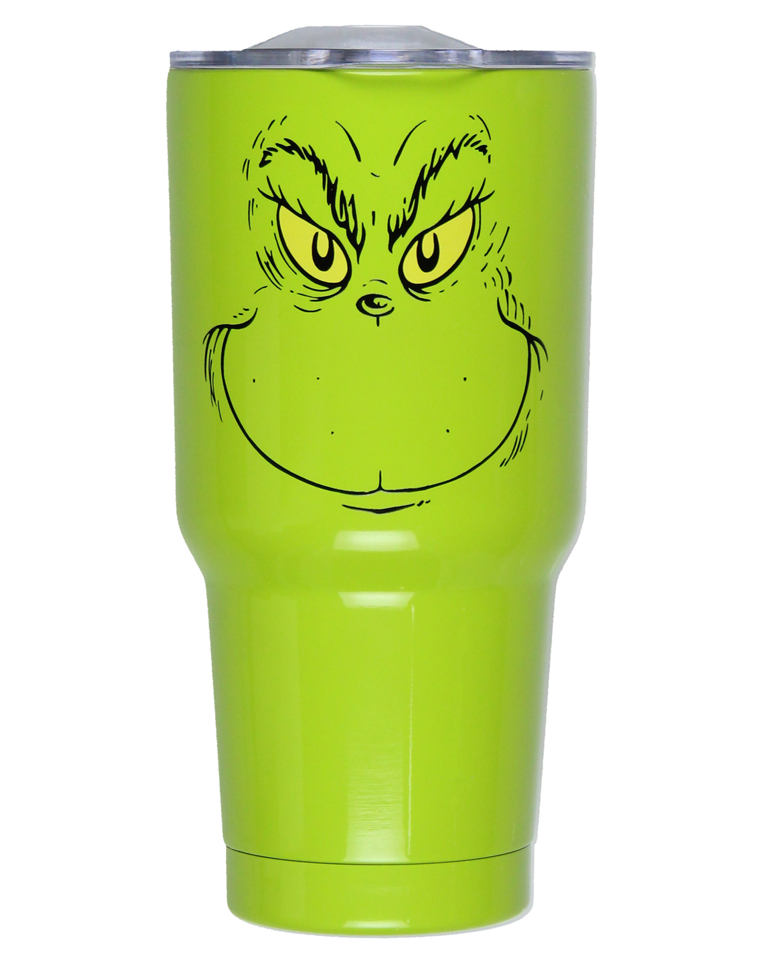 Dr Seuss's The GRINCH Who Stole Christmas Classic Holiday Festive 30oz Drink Travel Tumbler Cup with Clear Lid