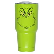 Dr Seuss's The GRINCH Who Stole Christmas Classic Holiday Festive 30oz Drink Travel Tumbler Cup with Clear Lid