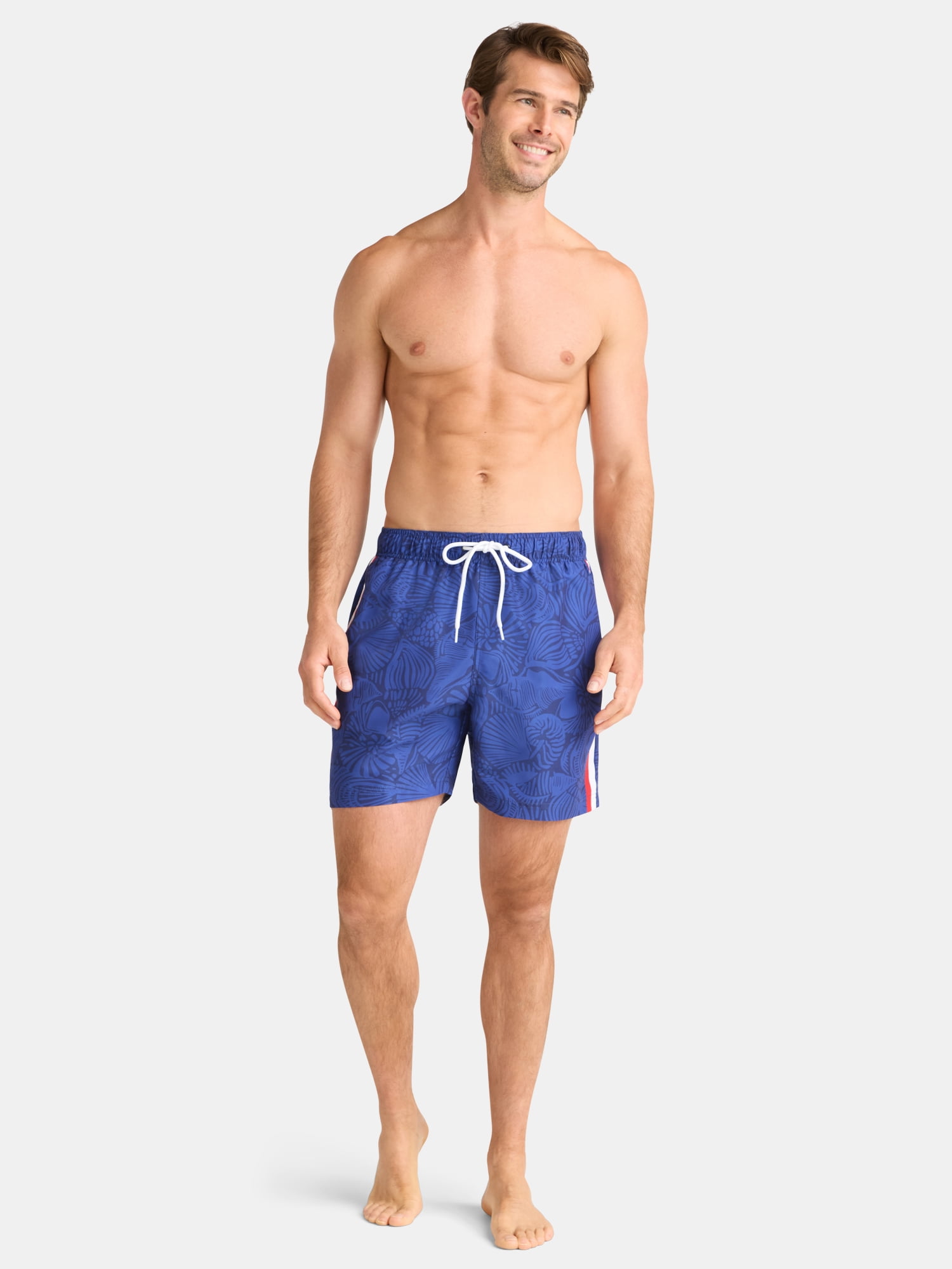 Way to Celebrate Men's & Big Men's Americana Swim Trunks, Sizes S-3XL