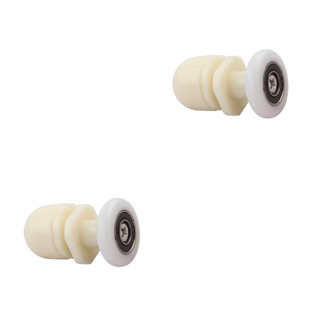 Cateissary Rodillo para puerta de ducha de 8 piezas, polea deslizante para baño, rueda deslizante para el hogar, Hotel, accesorios de repuesto 19 mm 2piezas