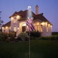 thumbnail image 2 of Yescom Black 30Ft Telescopic Flag Pole Kit with 136 LED Solar Light set for Commercial Residential Outdoor, 2 of 10
