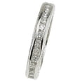 thumbnail image 2 of 925 Sterling Silver Cz Eternity Bands for Women & Wedding Ring Make Great Valentines Gift for Women, 2 of 5