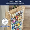 thumbnail image 6 of SUNALLY Over The Door Pantry Organizer, 8-Tier Pantry Organization and Storage, Metal Hanging Spice Rack for Kitchen, Laundry, Bathroom, Back of Door Seasoning Rack 8 Baskets, White, 6 of 7