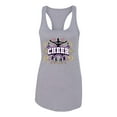 thumbnail image 2 of Wild Bobby Cheerleading All Stars Girl Sports Women Racerback Tank Top, Heather Grey, Small, 2 of 5