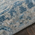 thumbnail image 4 of RUGSOTIC CARPETS Machine Woven Crossweave AREA RUGS - 4'8''x6'9'', Rectangle,Gray Blue,Classic Oriental Traditional , Low Pile Machine Made Area Rugs for Living Room, Bed Room (M00087), 4 of 9
