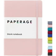 PAPERAGE Blank Journal Notebook, (Blush), 160 Pages, Hardcover, 5.7” x 8”