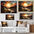 thumbnail image 4 of Designart "Scenic Camping By The River I" Camping Travel Canvas Art Print, 4 of 7