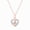 Rose Gold Vermeil Plated Silver, variant on Diamond Heart Necklace for Women 1/20 Ct Natural Diamonds 18KT Rose Gold Vermeil Romantic Gift