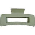 thumbnail image 1 of 1 pieza de pinzas para el cabello sólidas verdes, pinzas grandes, pasadores de garra grandes de sujeción fuerte, accesorios para el cabello para mujeres y niñas, cabello largo, grueso, fino, sin resba, 1 of 5