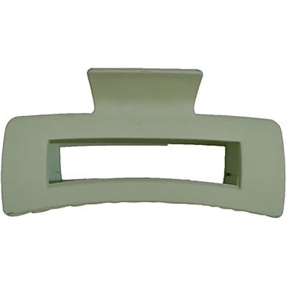 1 pieza de pinzas para el cabello sólidas verdes, pinzas grandes, pasadores de garra grandes de sujeción fuerte, accesorios para el cabello para mujeres y niñas, cabello largo, grueso, fino, sin resba