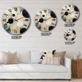 thumbnail image 4 of Designart "Medley in Monochrome III" Abstract Collages Oversized Wall Clock, 4 of 6
