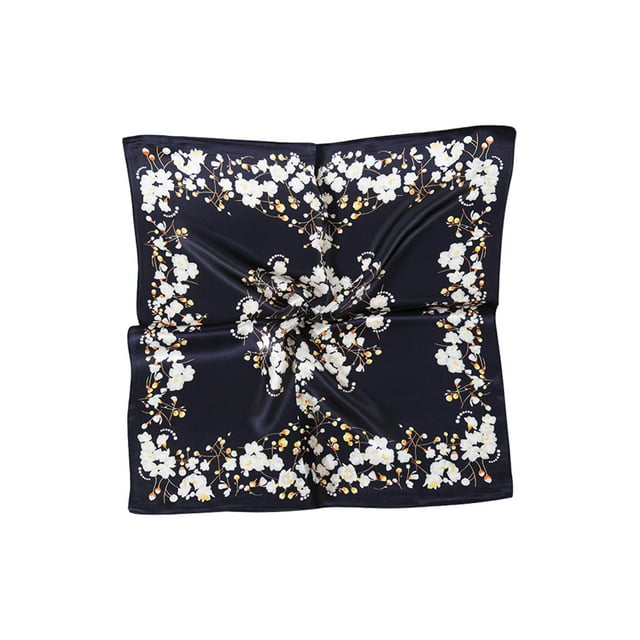 INSPIRE CHIC Women's Fashionable 100% Silk Square Scarf