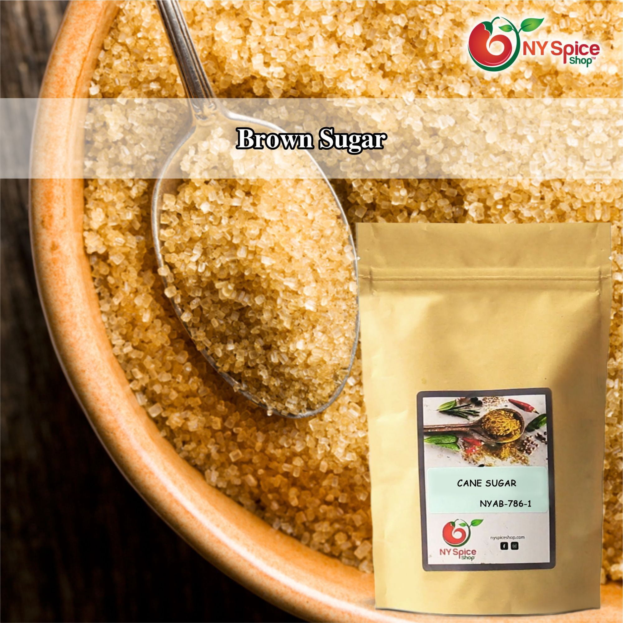 Cane Sugar, Brown Sugar - All Natural - Raw Cane Sugar - Sugarcane - Natural Brown Sugar - 5 Lbs. | 5 Pounds |