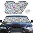 thumbnail image 2 of Daiia Strawberry And Flowers Windshield Sun Shade for Car SUV Truck (Medium ), Car Sun Shade Windshield, Car Shades for Front Windows, Sunshade for Car Windshield, 2 of 7