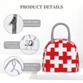 thumbnail image 4 of Disketp Red Cross 1 Bolsa Térmica para Almuerzo, Lonchera con Abertura Amplia y Gran Capacidad, Organizador Reutilizable para Mujeres, Hombres y Adultos, 4 of 6