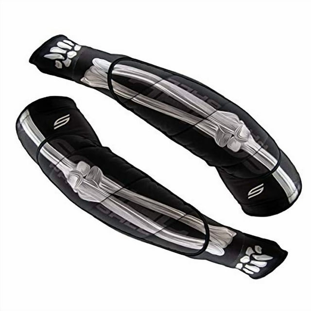 Social Paintball Protections pour Bras et Coudes, Os de Squelette (Très Petit/petit)
