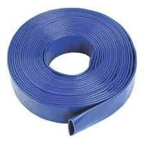 6" Blue Layflat Water Discharge Hose 60 PSI (10 ft. Length)