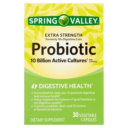 Spring Valley supplémentaire Force Probiotic Complément alimentaire capsules végétales, 30 count