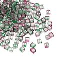 thumbnail image 1 of Uxcell 200 Pcs Cuentas de Cubo de Cristal, 7mm Transparentes Cuentas Cuadradas Facetadas para Manualidades de Joyería DIY Pulsera Aretes Collar, Verde Pavo, 1 of 6