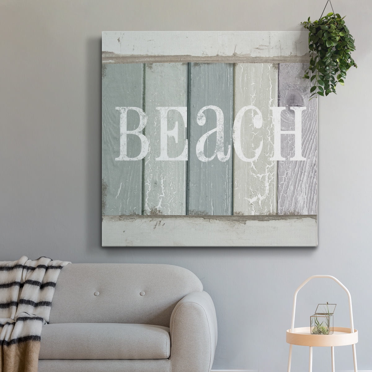 Wexford Home Beach Sign IV-Premium Gallery Wrapped Canvas, 24" x 24" - Ready to Hang