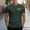 Army Green, variant on Dolkfu Mountain Golf Shirts for Men Gray Crew Neck Short Sleeve Tops Printed Minimalist T-Shirts Men'S&nbsp;Shirts