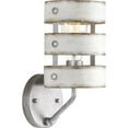 thumbnail image 5 of Progress Lighting Gulliver 1-Light Wall Sconce, Galvanized, Open Design, Antique White Accents, Rustic & Modern Farmhouse Style, 5 of 7