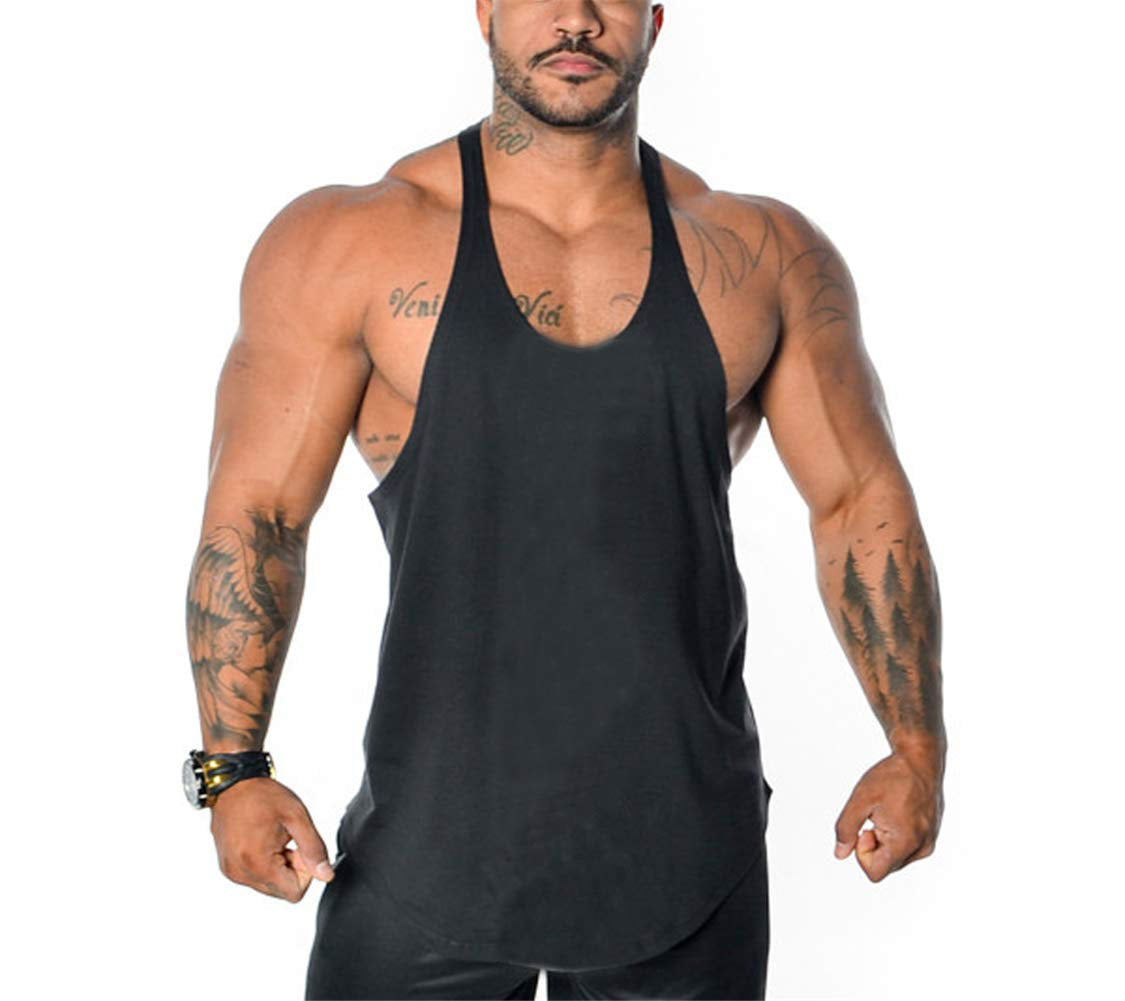 Alivebody Mens Bodybuilding Vest Tank Top Sleeveless Undershirt 