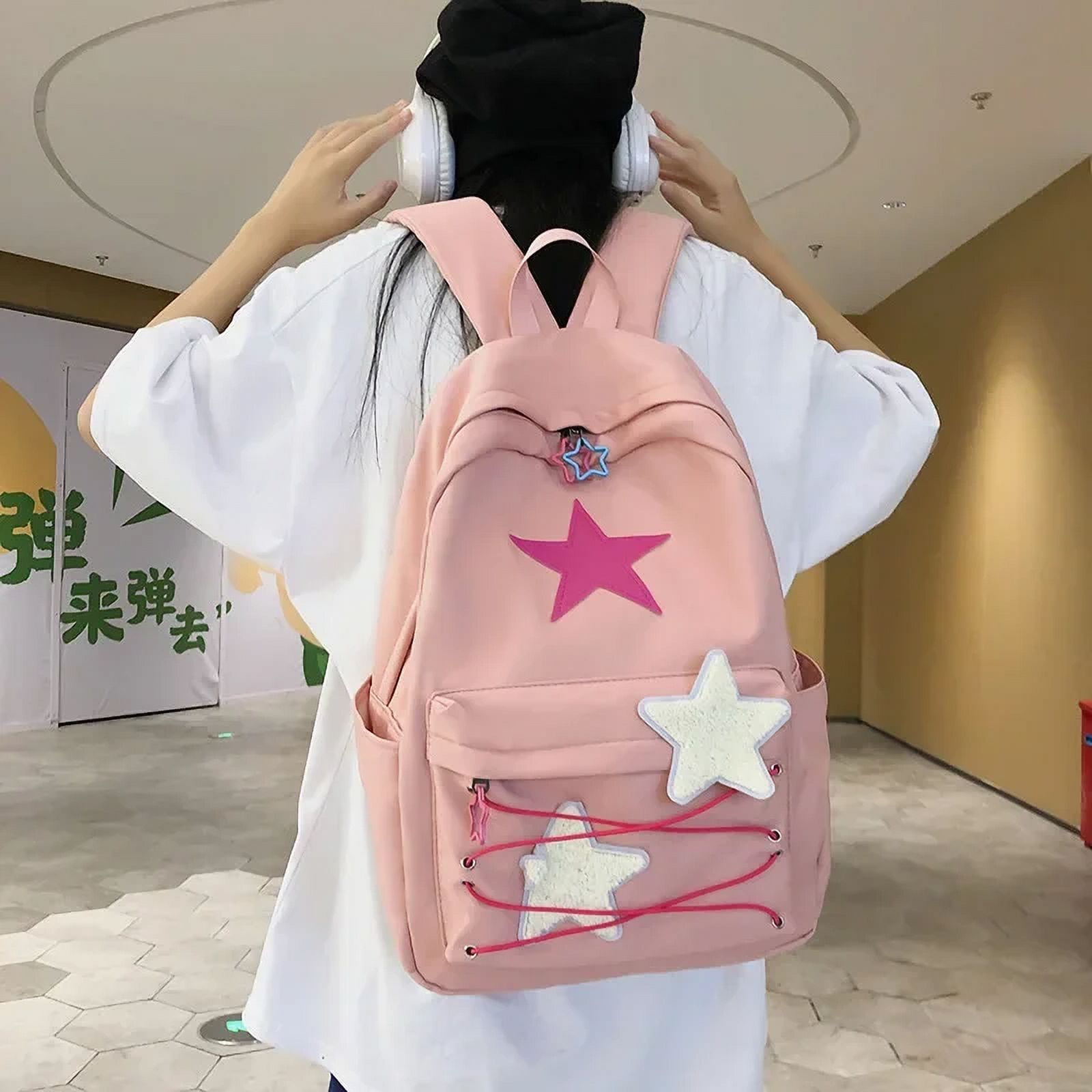 Korean Sweet All Match Star Backpacks Japanese Women
