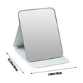 thumbnail image 2 of TERGAYEE Vanity Mirror, Folding Makeup Moirror Desktop Portable Cosmetic Mirror, Small and Portable, Suitable for Traveling Out of House, 10.23×7.08 Inch, 2 of 7