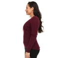 thumbnail image 3 of Women's 100% Merino Wool V-Neck - Midweight Sweater, 3 of 7