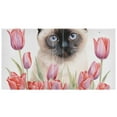 thumbnail image 2 of Cat Flowers Leaves Pink 3 Ring Binders 1.5 inch Hardcover File Folders with Interior Pockets A4 Size Organizer for School Office Hospital, 2 of 8