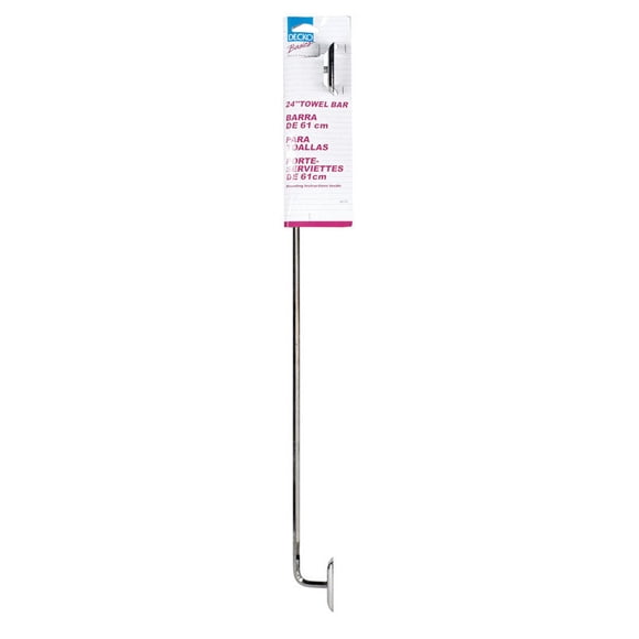Toallero DECKO Diamond Chrome Silver 60 cm L Acero