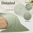 thumbnail image 3 of Sage Green Ombre Queen Pillow Covers, Modern Gradient Abstract Art Soft Breathable Throw Pillow Cases with Invisible Zipper, Decorative Pillowcase Pillows Protectors for Sofa Bed Chair 20"x30", 3 of 9