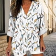 thumbnail image 3 of Craaazy Women's Fashion Prints Plus Size V-Neck Long Sleeve Comfy Shirts Gifts, 3 of 5