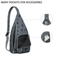 thumbnail image 2 of Waterproof Hiking Cat Sling Backpack for Women – Cute Pet Lover Crossbody Chest Bag with Adjustable Strap, Funny Paw Print Travel Backpack for Outdoor & Everyday Use, 2 of 4