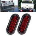thumbnail image 4 of Luz De Advertencia De Luz De Marcador Lateral 2 Uds 10LED Luz De Marcador Lateral 6in Rojo Ovalado Impermeable Camión Luz Trasera Montada En Superficie ANGGREK Otros Vehículos, 4 of 8