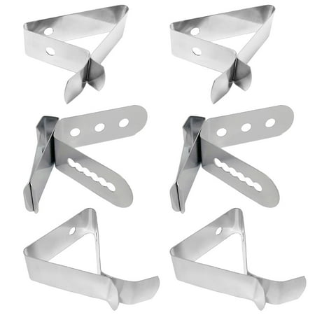 

6Pcs Stainless Steel Thermometer Probe Clip Holders Practical Coffee Cup Clips