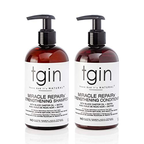 tgin Miracle RepaiRx Strengthening Shampoo and Conditioner Duo For Natural Hair - Dry Hair - Curly Hair