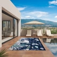 thumbnail image 3 of Navy Blue Turtle Coastal Outdoor Rug for Patio/Deck/Porch, Non-Slip Large Area Rug 3 x 5 Ft, Nautical Summer Beach Coral Jellyfish Indoor Outdoor Rugs Washable Area Rugs, Camping Rug Carpet Runner, 3 of 8
