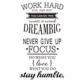 thumbnail image 1 of Coofit Inspirational Wall Sticker Self-Adhesive Quote Wall Decal Letter Decal for Wall, 1 of 6