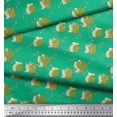 thumbnail image 3 of Soimoi Green Rayon Fabric Sea Plant & Cactus Tree Print Fabric by Yard 56 Inch Wide, 3 of 5