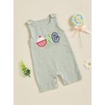 thumbnail image 3 of aturustex Toddler Baby Boys Girls Birthday Jumpsuit 6M 12M 18M Infant Sleeveless Tank Rompers Round Neck Bodysuits Newborn Classic Letter Embroidery Pn Loose Cute Casual Daily Summer Clothes, 3 of 7