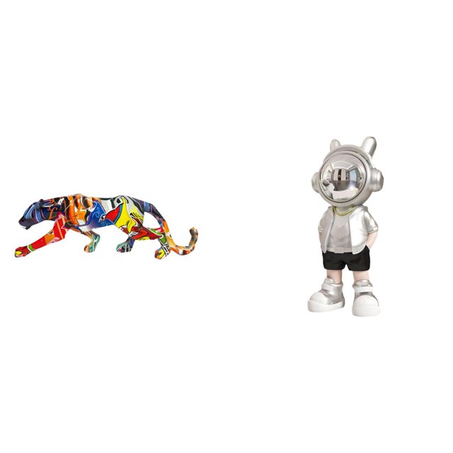 Estatua de , escultura de animal, figura decorativa para estantería moderna y creativa, ideal para interiores, chimenea, escritorio o como r