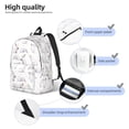 thumbnail image 4 of Lsque Rabbit Eating Pattern Canvas Daypack, Durable Backpack, High-quality Versatile Backpack,Vintage Compact Backpack-Small, 4 of 6