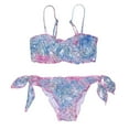 thumbnail image 2 of WEAIXIMIUNG Swimsuits For Girls Two Piece Ruffle Bathing Suits Kids Bikini Beach Pool Clothes 150, 2 of 6