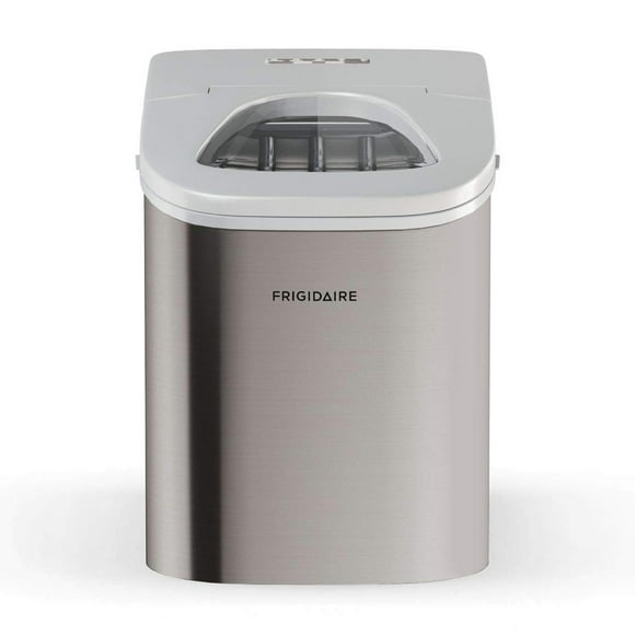 Máquina de hielo Frigidaire, encimera de acero inoxidable, 12 kg, 26 libras