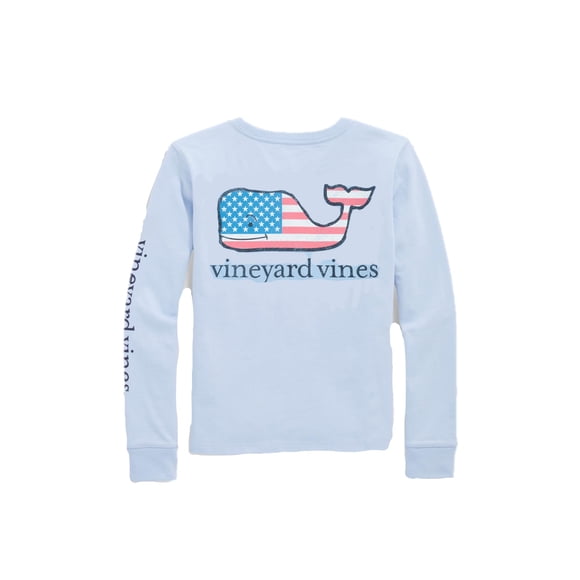 Remera de manga larga con bolsillo y logo de ballena para hombre de Vineyard Vines